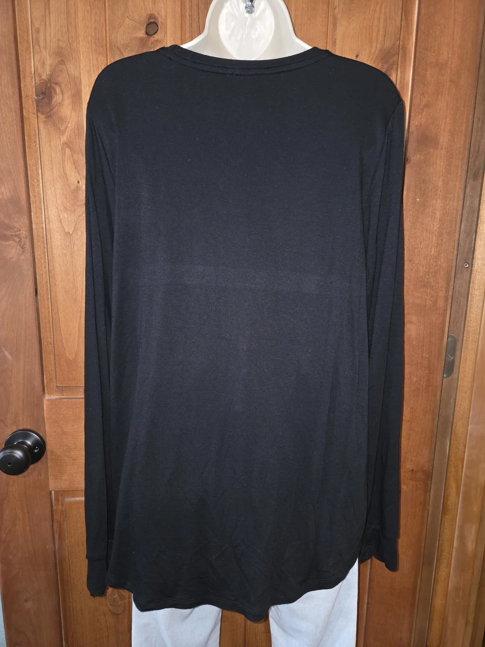 J. Crew Black Long Sleeve Scoop Neck Tee‎